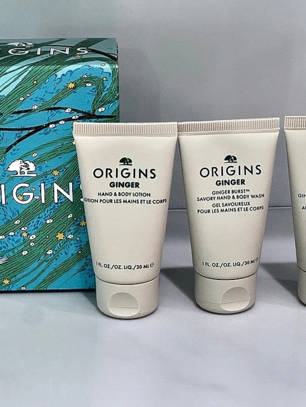 Origins Ginger Mini Aromatic Hand & Body Trio NWT